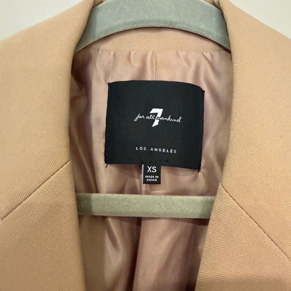 7 For All Mankind Dusty Rose Blazer • Size XS (Fits S) • Excellent Condition